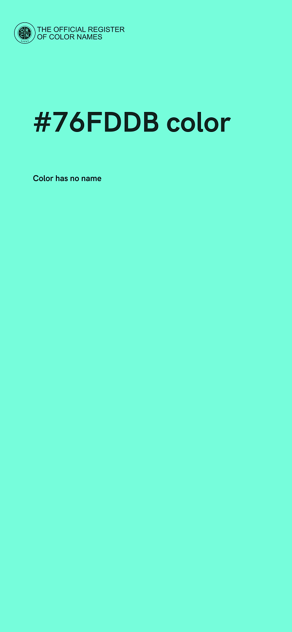 #76FDDB color image