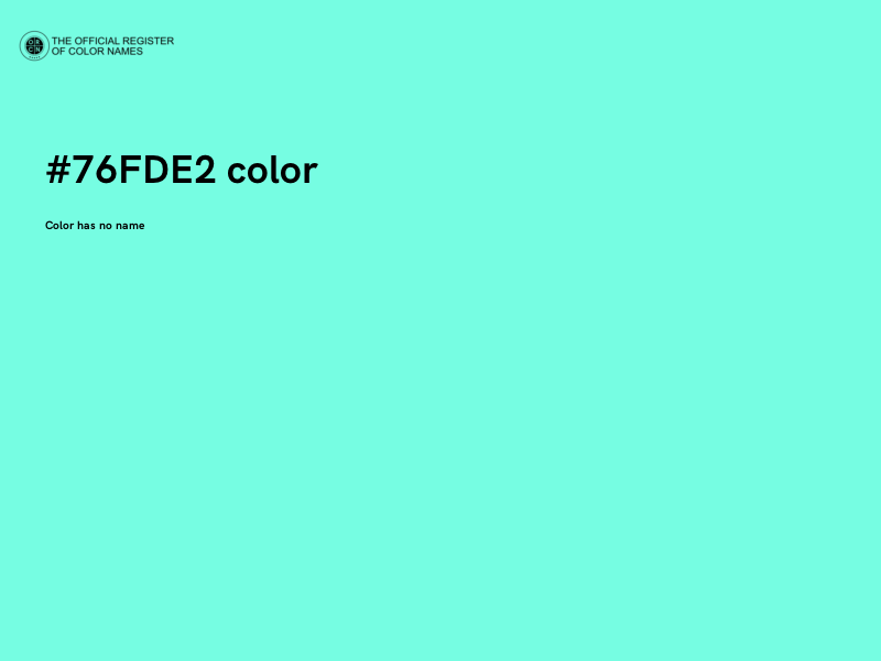 #76FDE2 color image