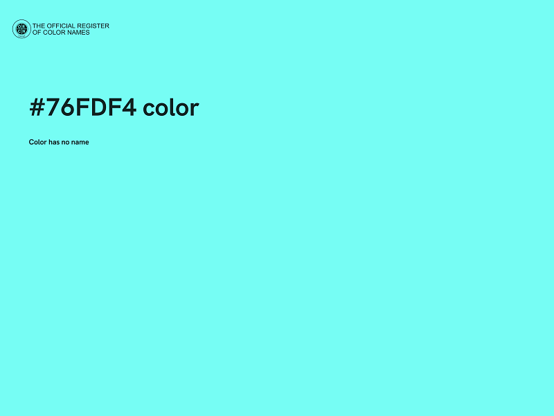 #76FDF4 color image