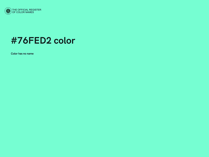 #76FED2 color image