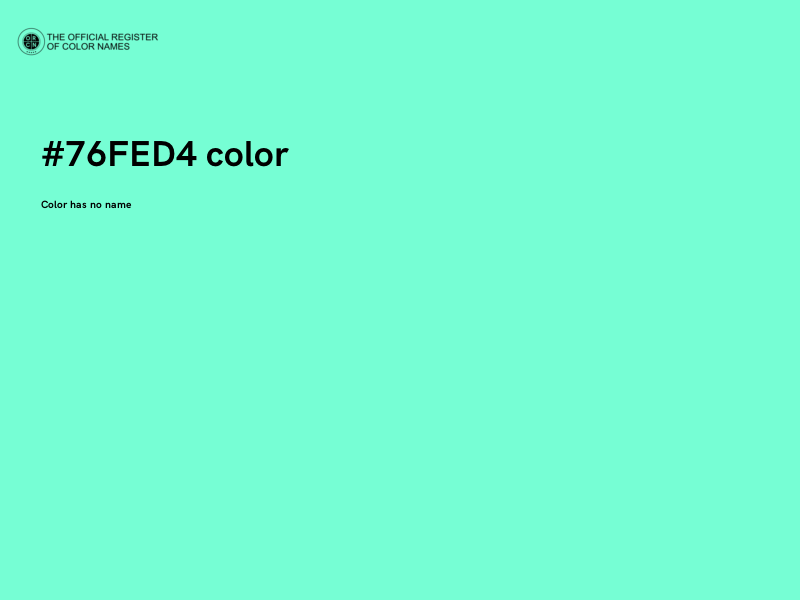 #76FED4 color image