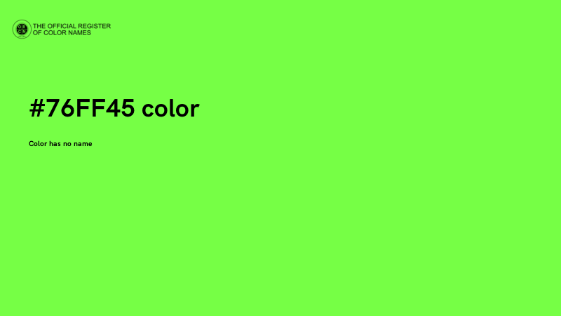 #76FF45 color image