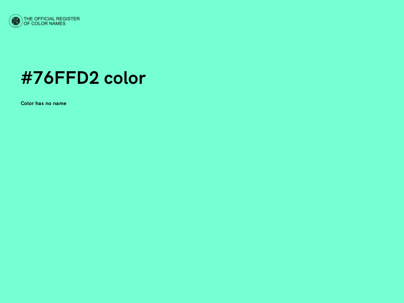 #76FFD2 color image