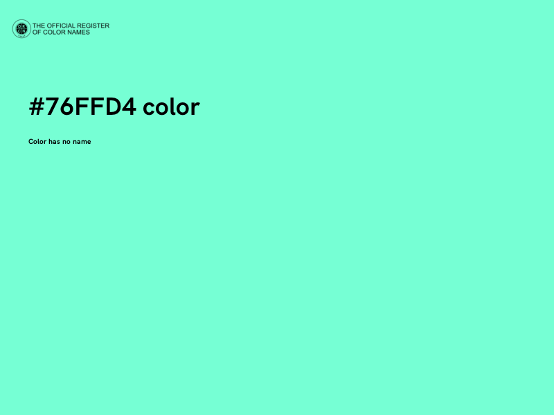 #76FFD4 color image