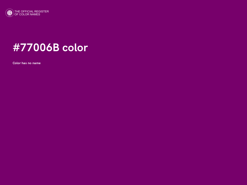 #77006B color image