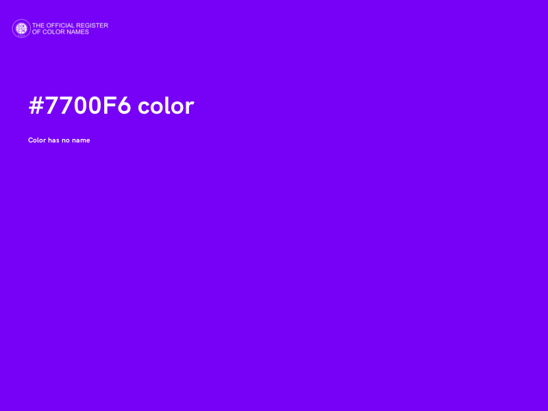 #7700F6 color image
