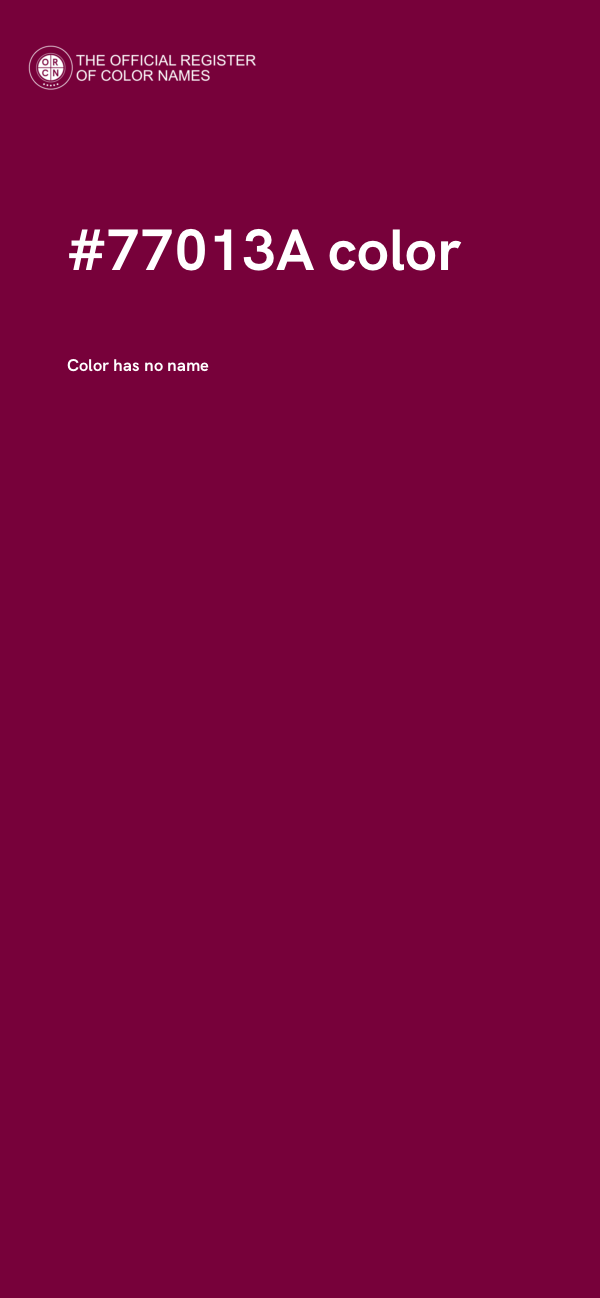 #77013A color image