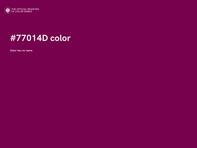 #77014D color image