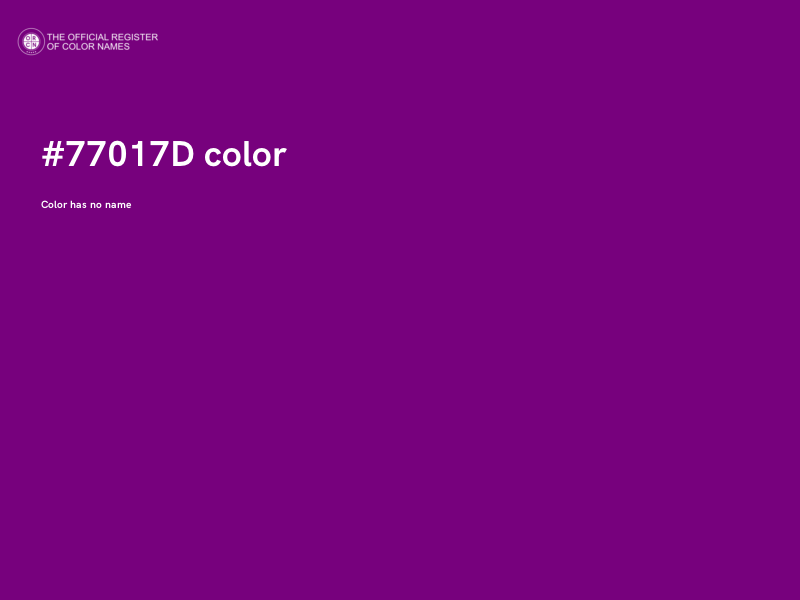 #77017D color image