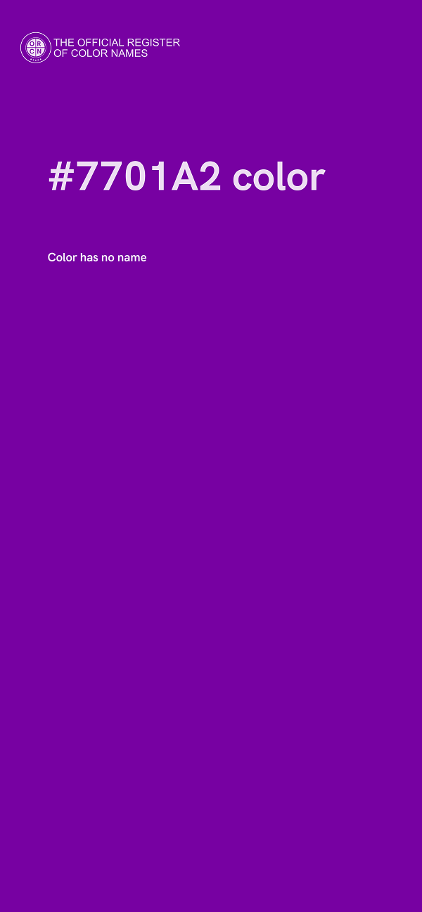 #7701A2 color image