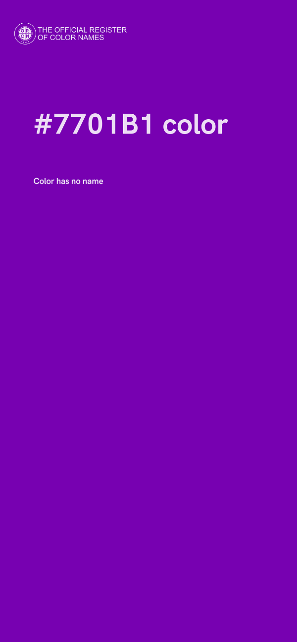 #7701B1 color image