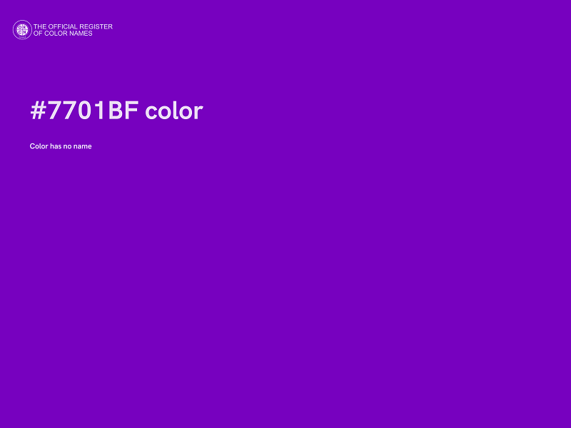 #7701BF color image