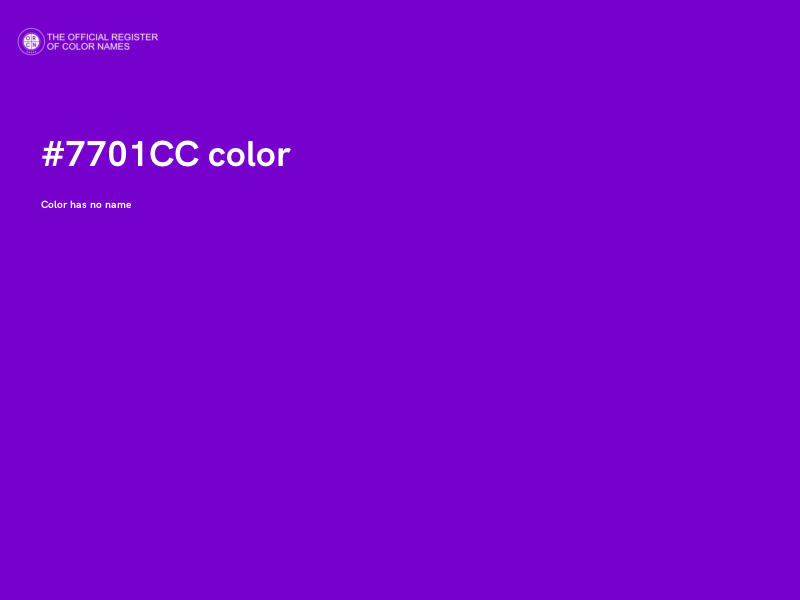 #7701CC color image