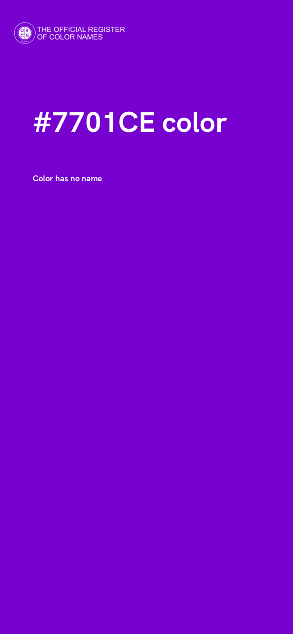 #7701CE color image