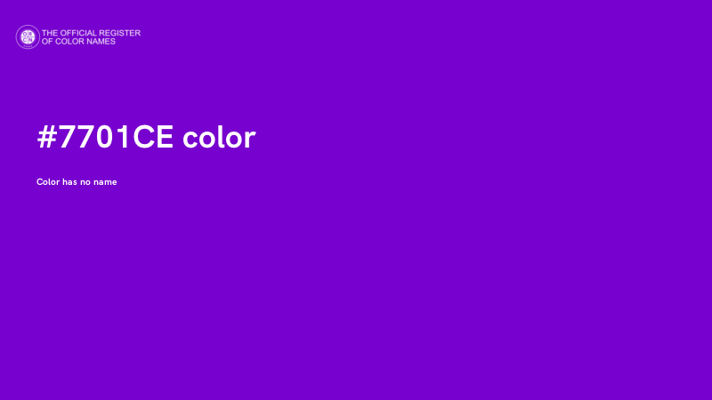 #7701CE color image