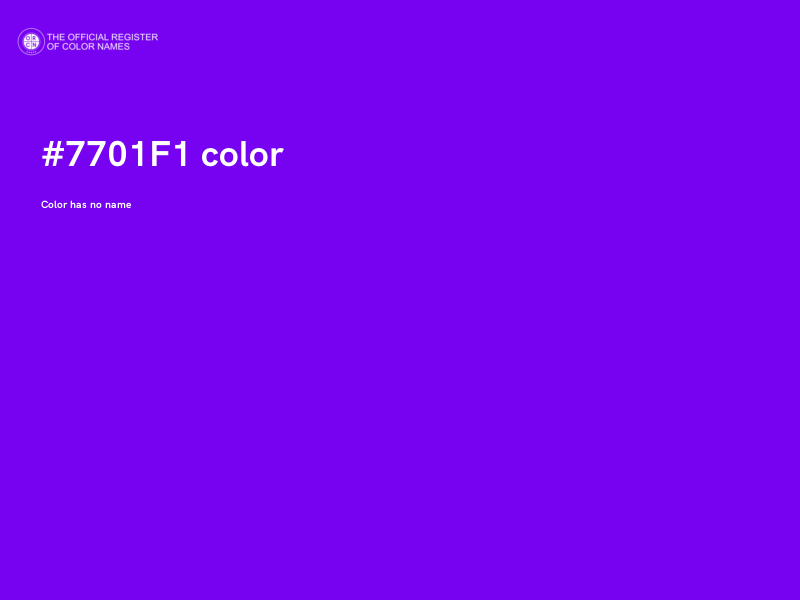 #7701F1 color image