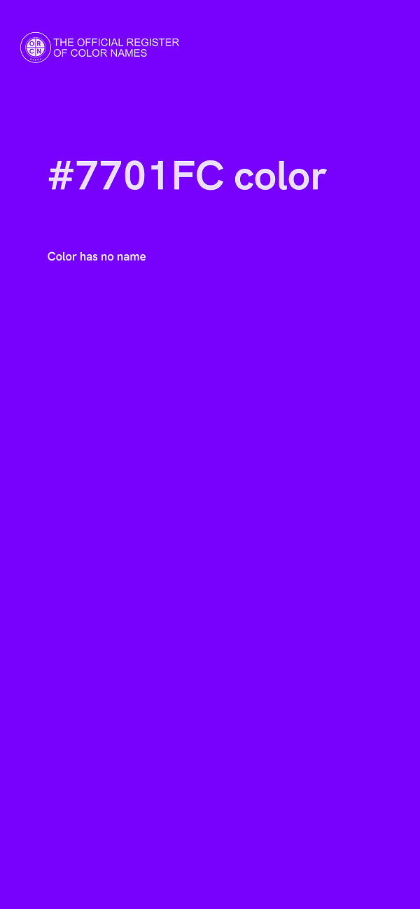 #7701FC color image