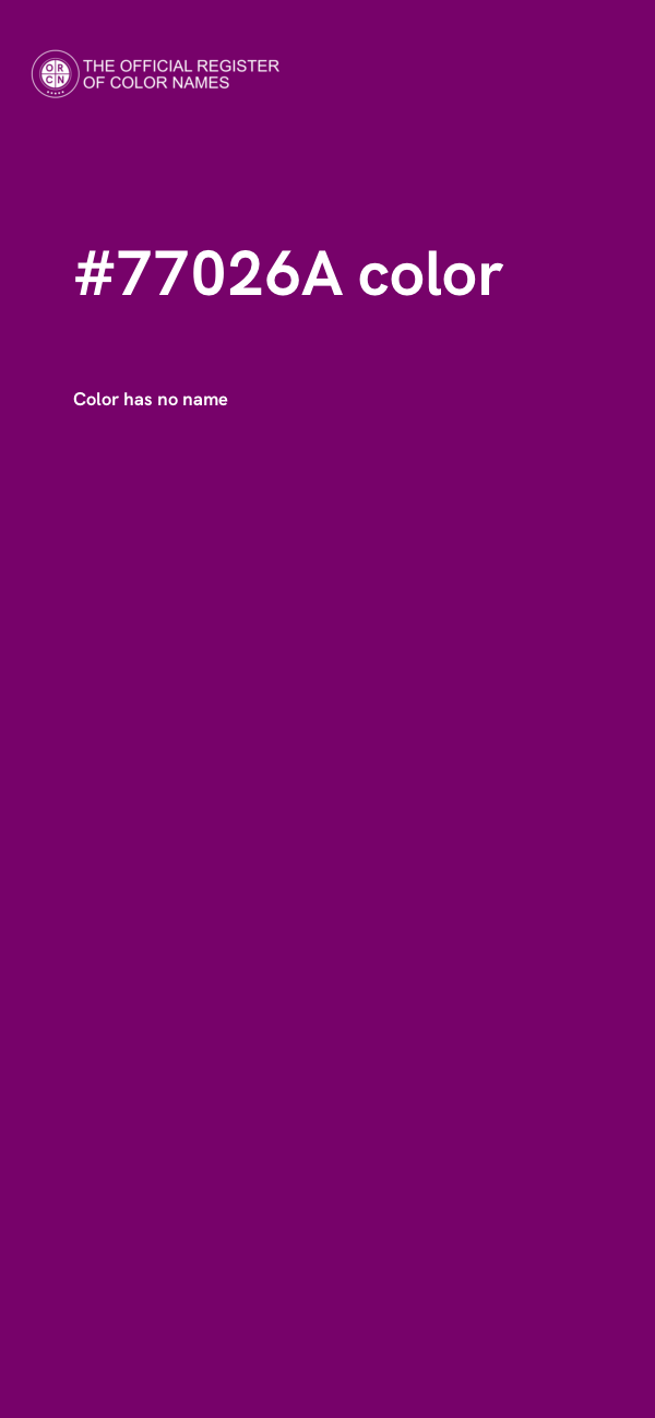 #77026A color image