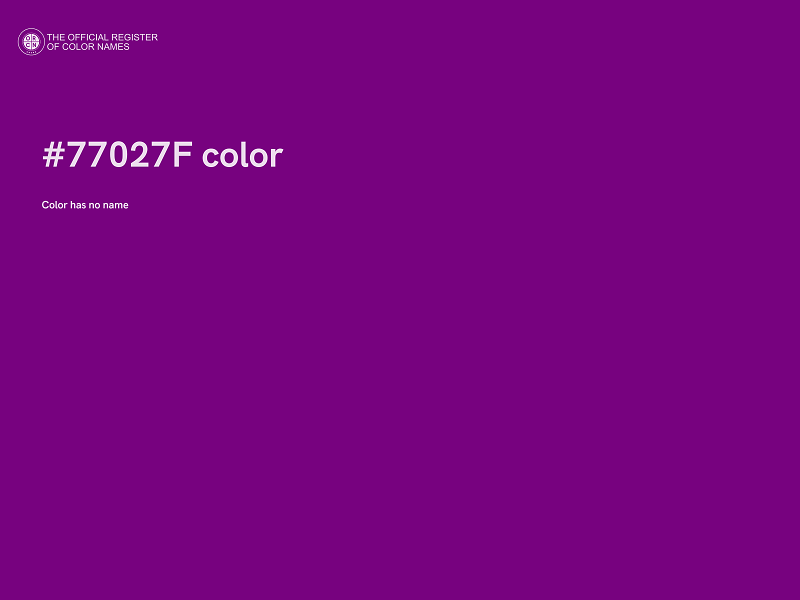 #77027F color image