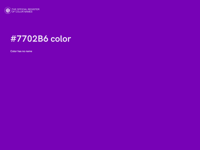 #7702B6 color image