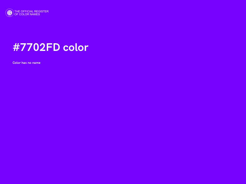 #7702FD color image