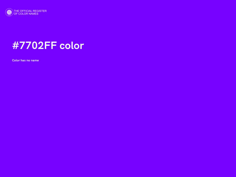 #7702FF color image