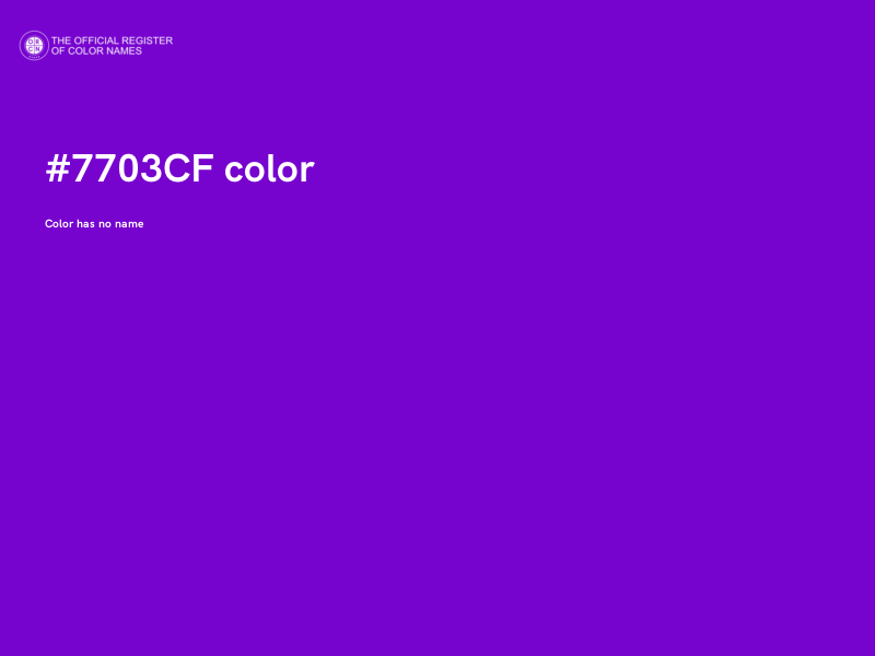 #7703CF color image