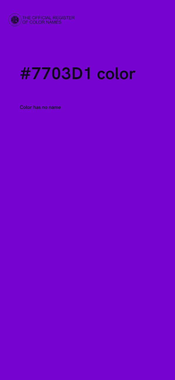 #7703D1 color image