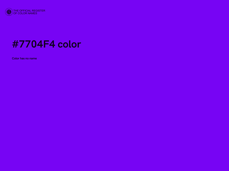 #7704F4 color image