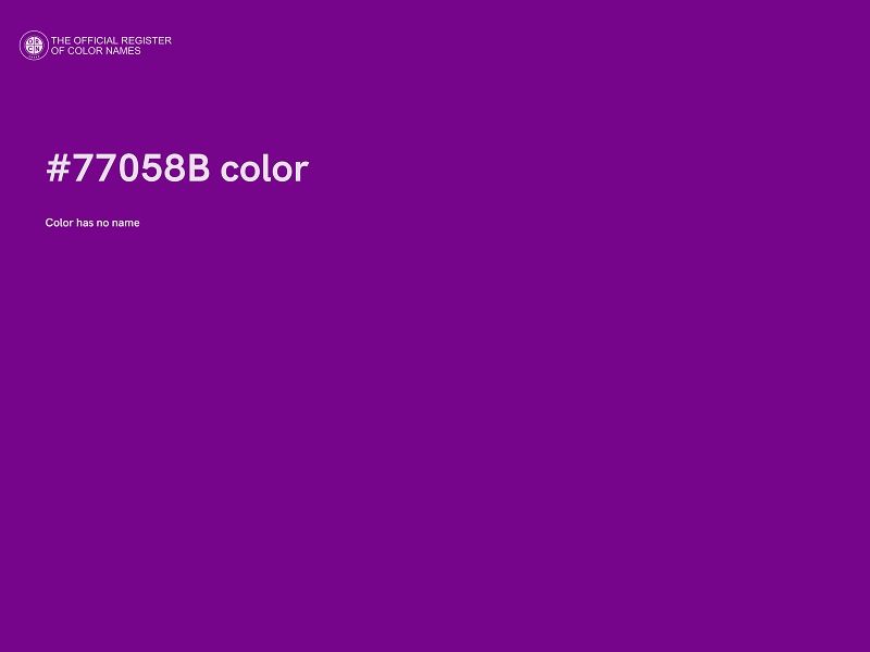 #77058B color image