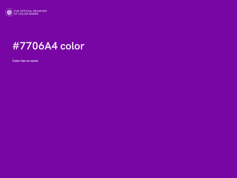 #7706A4 color image