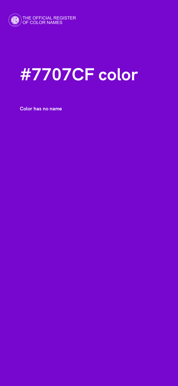 #7707CF color image