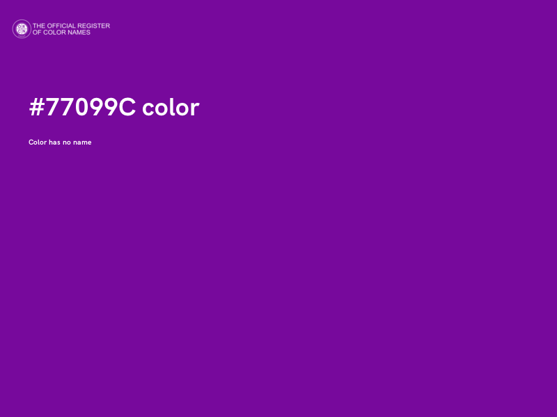 #77099C color image