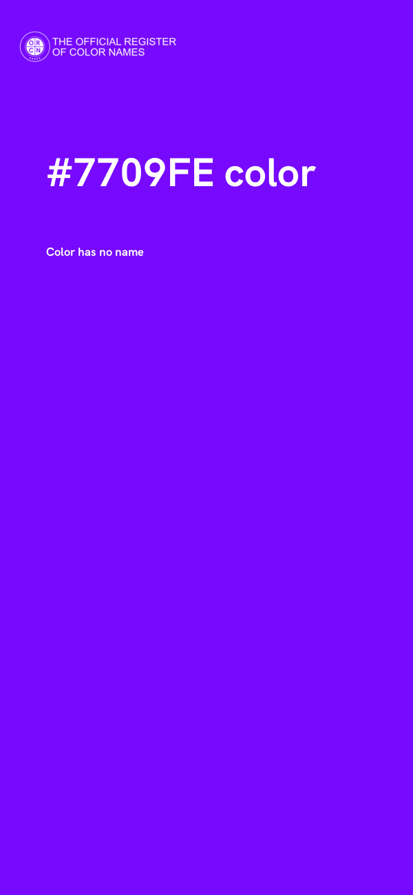 #7709FE color image