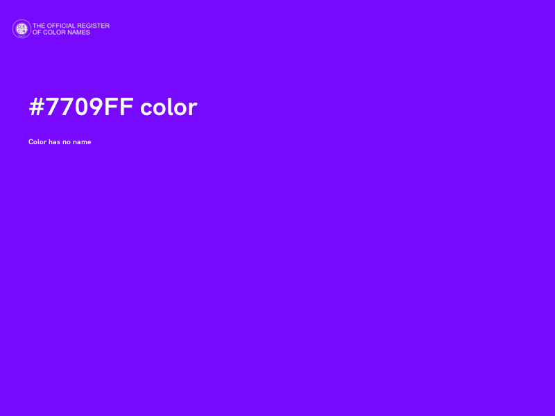 #7709FF color image