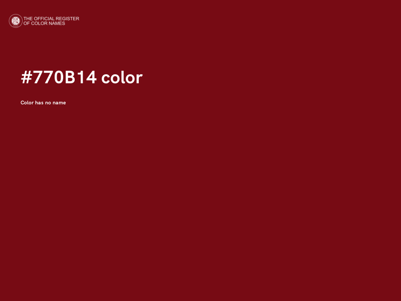 #770B14 color image