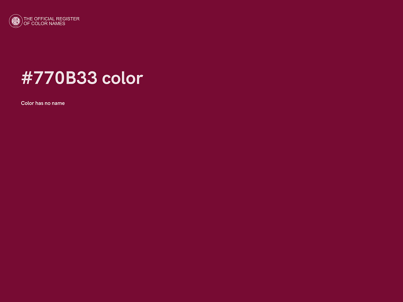 #770B33 color image