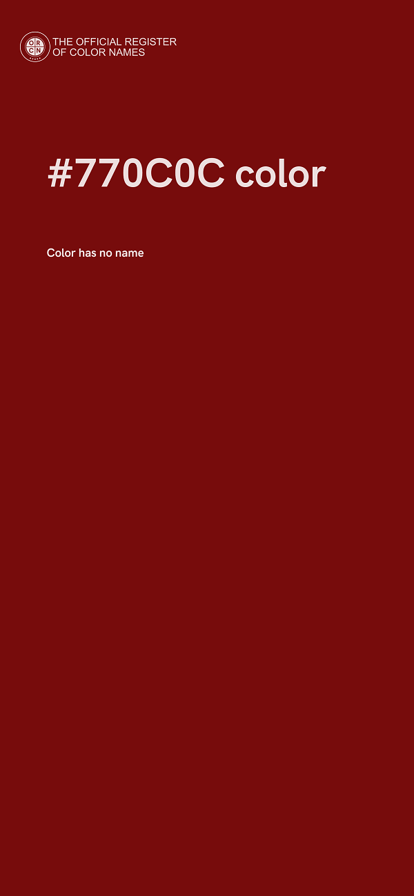 #770C0C color image