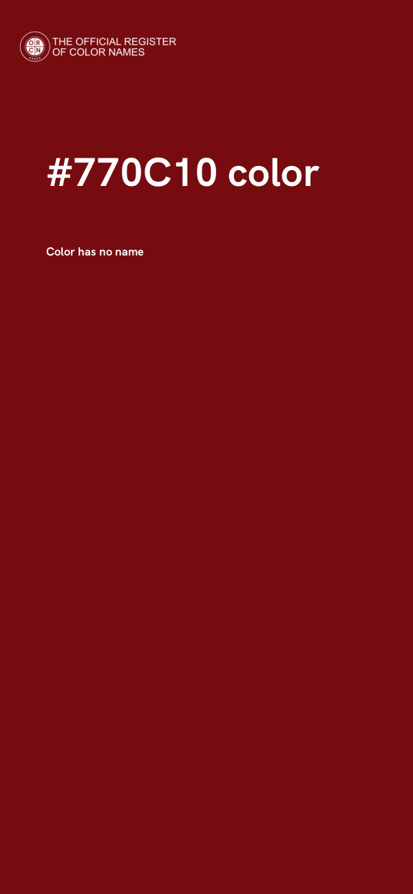 #770C10 color image