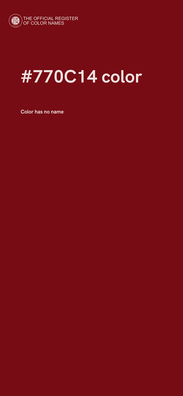 #770C14 color image