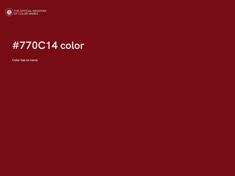 #770C14 color image