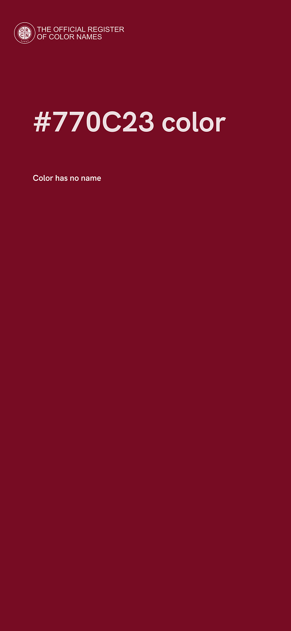 #770C23 color image
