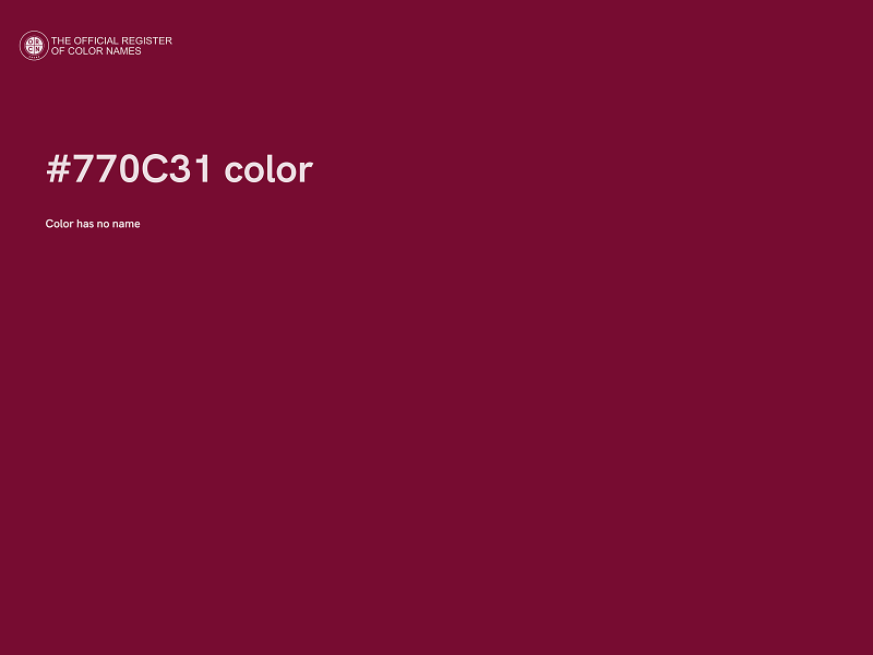 #770C31 color image