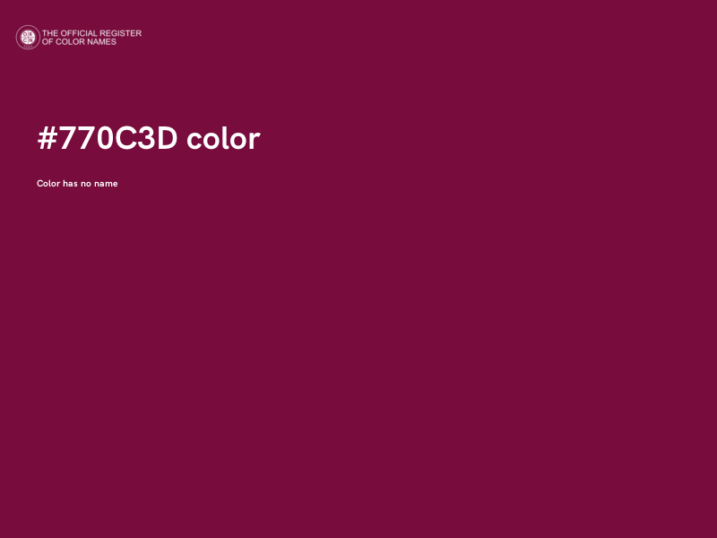 #770C3D color image