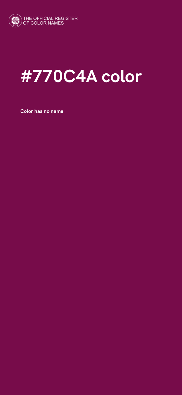 #770C4A color image