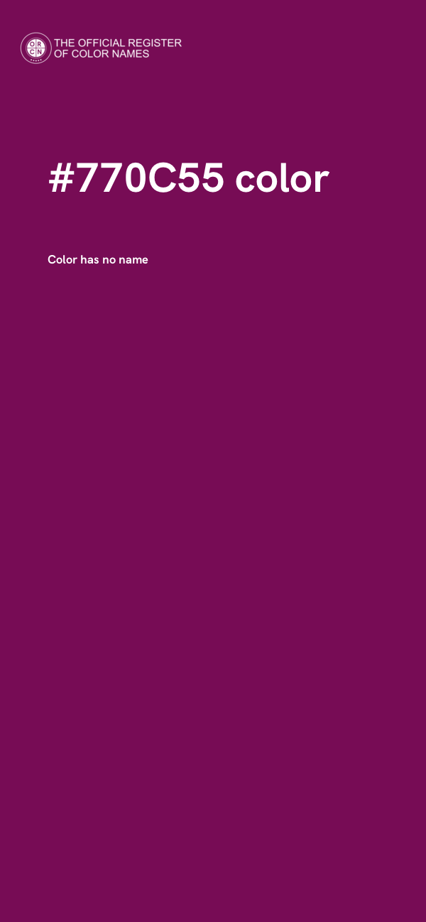 #770C55 color image
