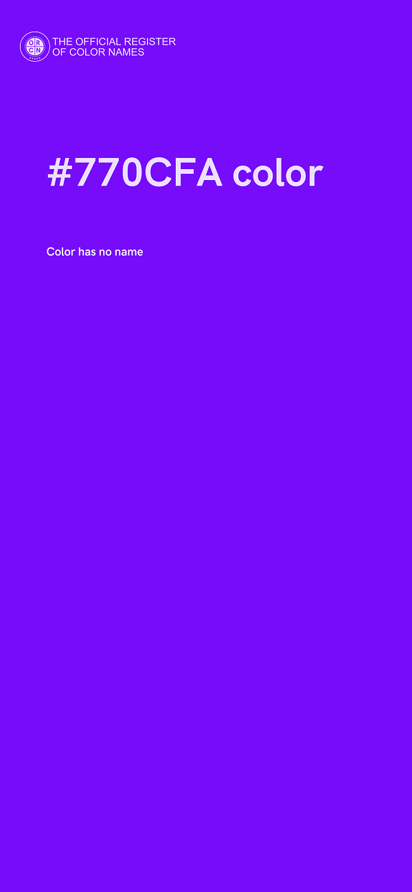 #770CFA color image