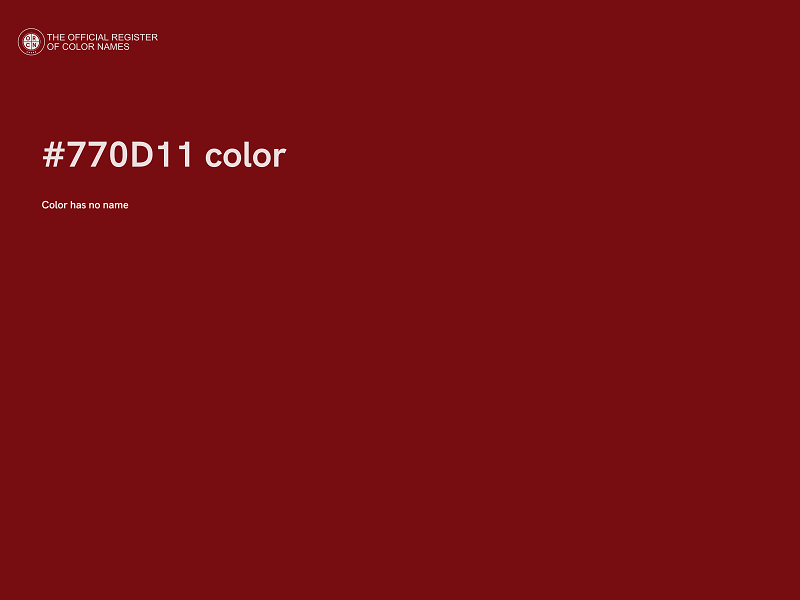 #770D11 color image