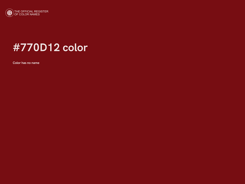 #770D12 color image