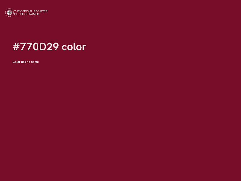 #770D29 color image